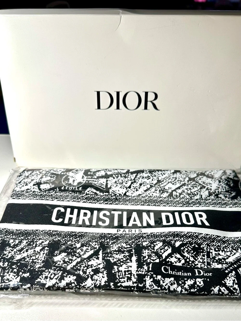 Dior Plan De Paris Map Beaute’Makeup Bag Pouch  Clutch GWP NWB